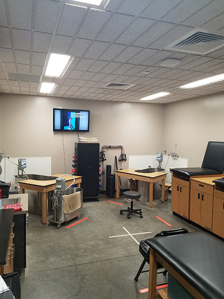 Athletic Training room therapy tubs